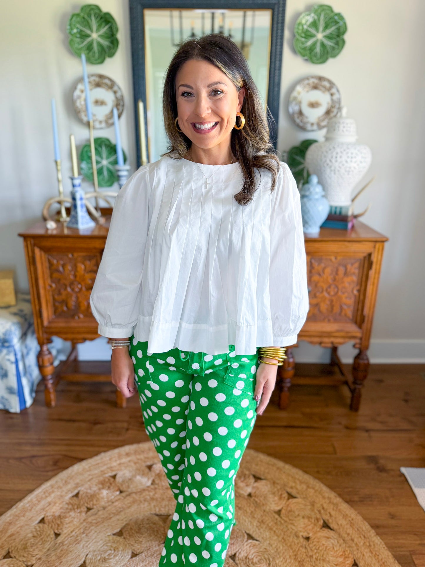 Sunday Social Blouse in White