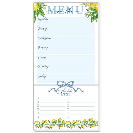 Menu/Market List Lemon Branches Large Notepad