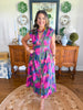 Painted Garden Midi Dress