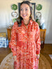 Cinnamon Paisley Dress