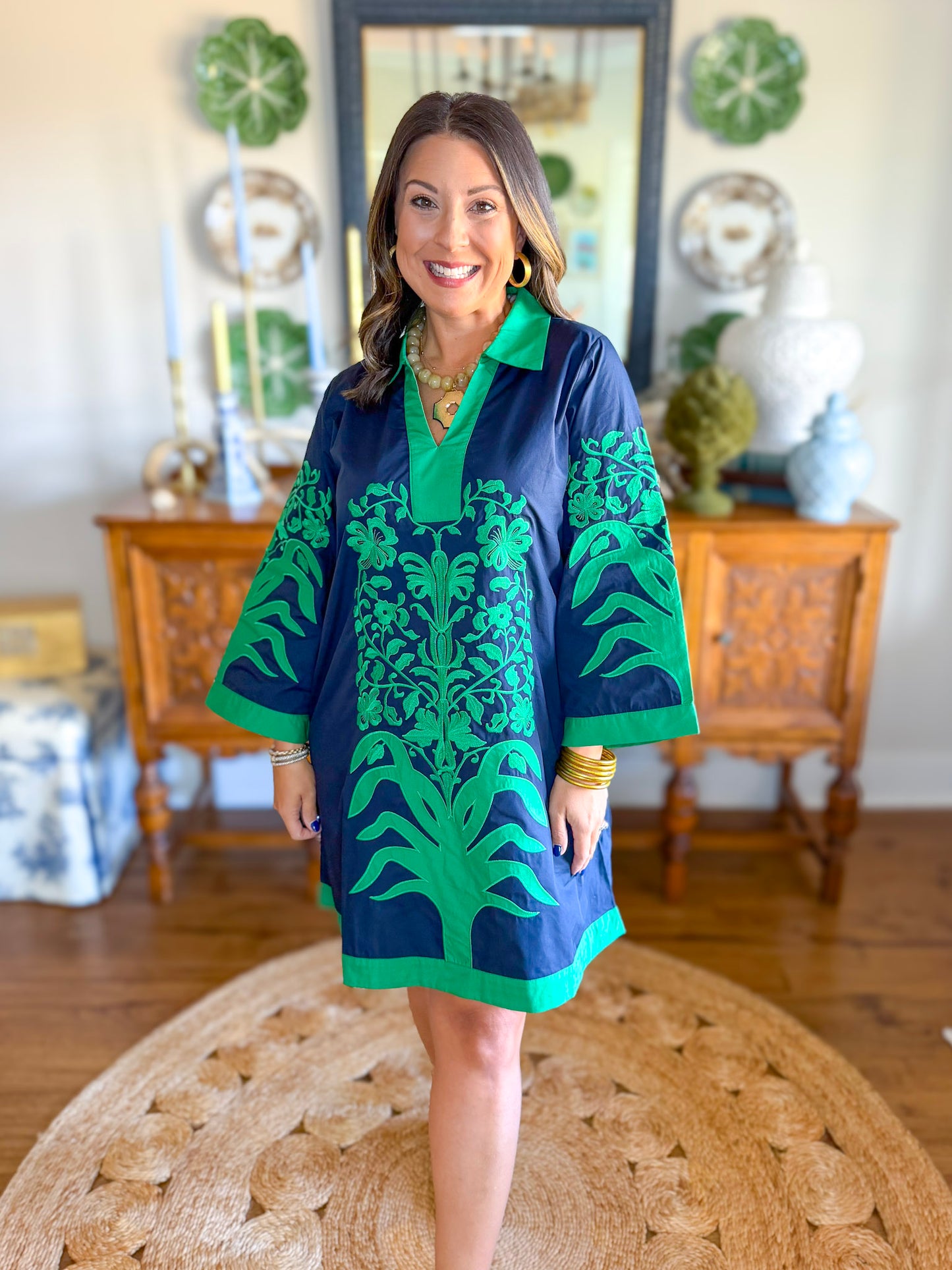 Navy & Ivy Dress