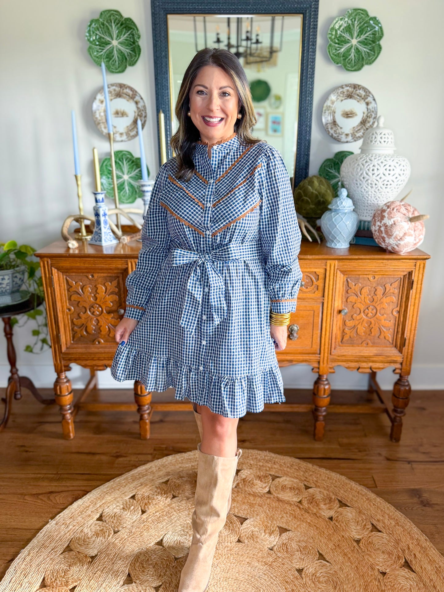 Huntington Check Dress
