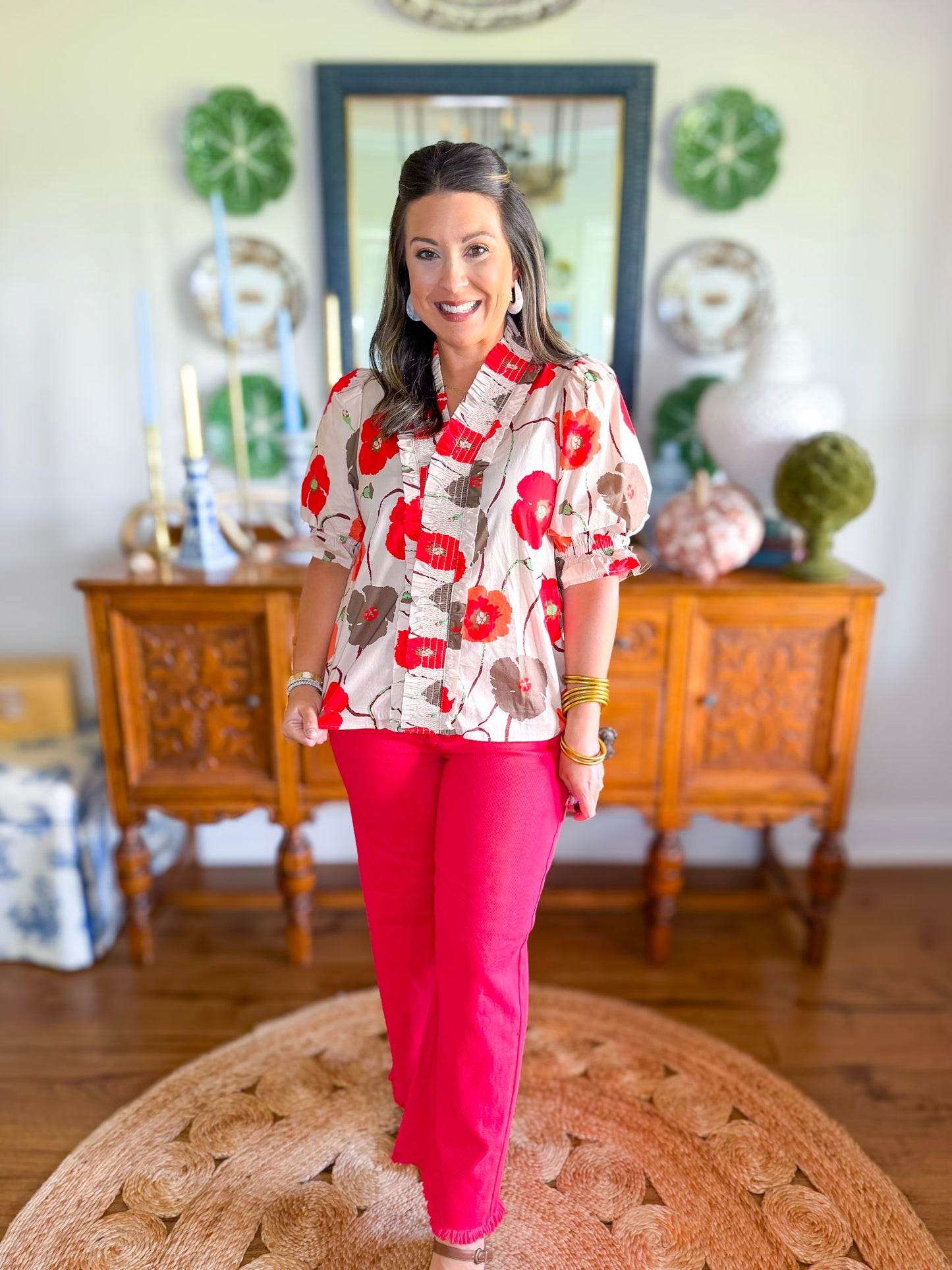 Poppy Ruffle Top