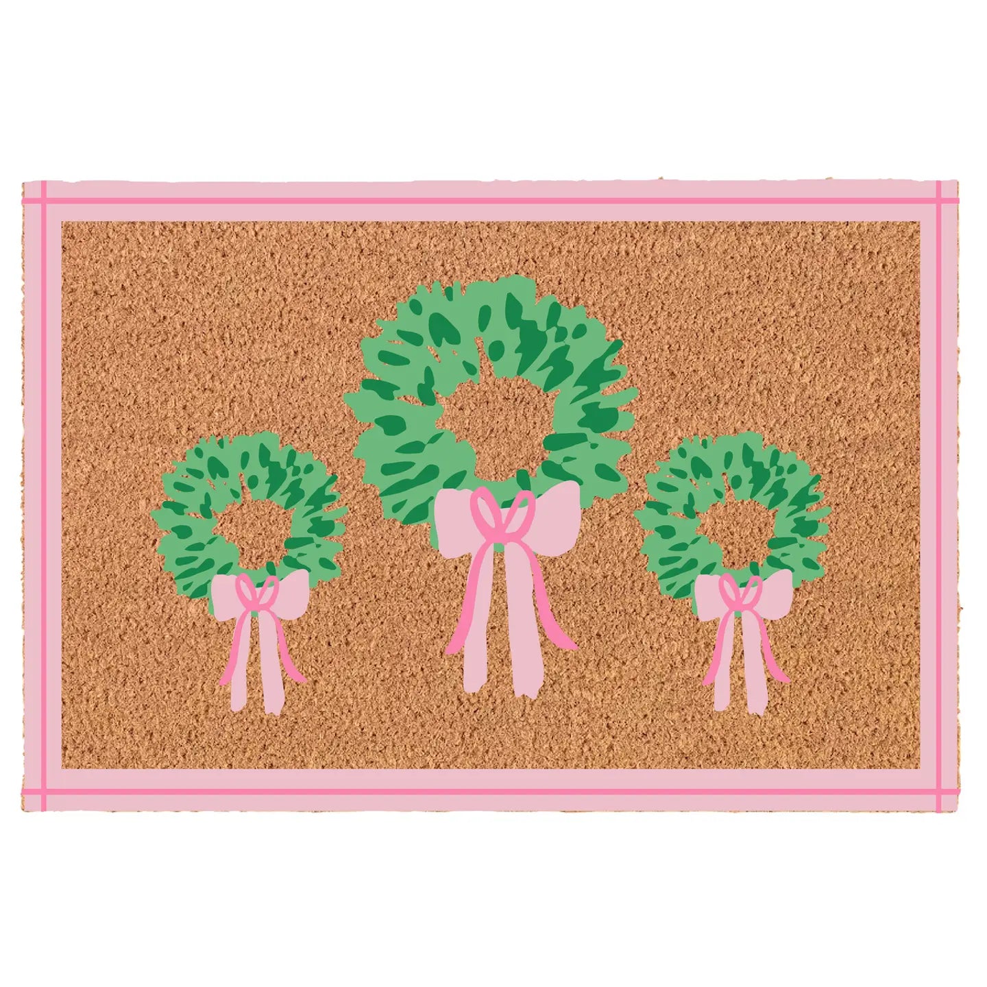 Mary Square Door Mat with Rosy Wreaths