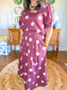Burgundy & Blush Dot Set