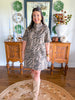 Roam Free Zebra Mini Dress