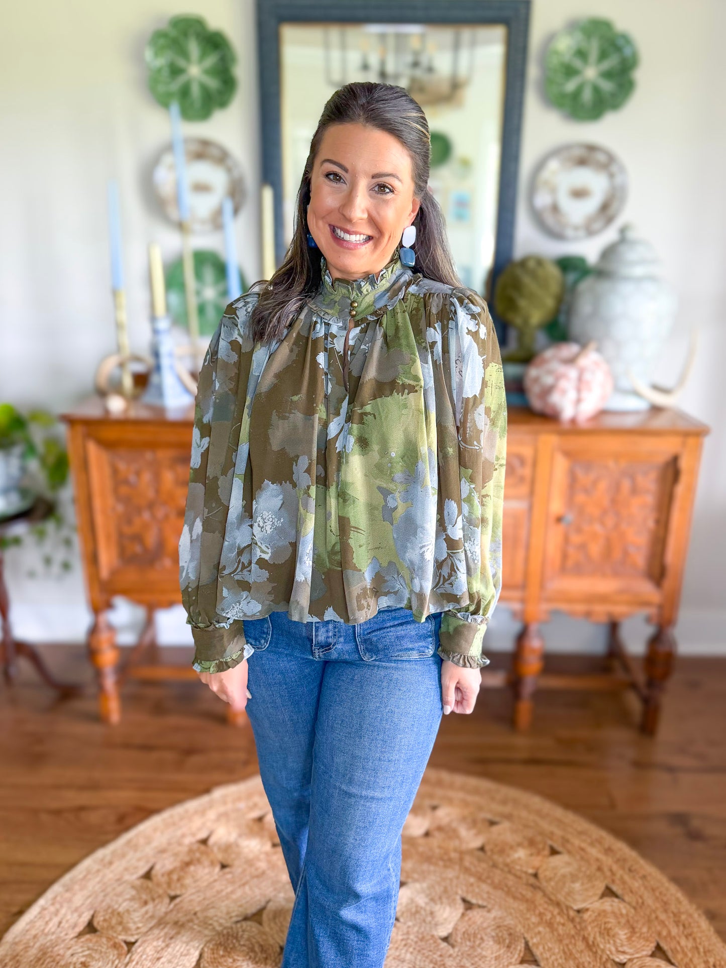 Blue Fern Blouse