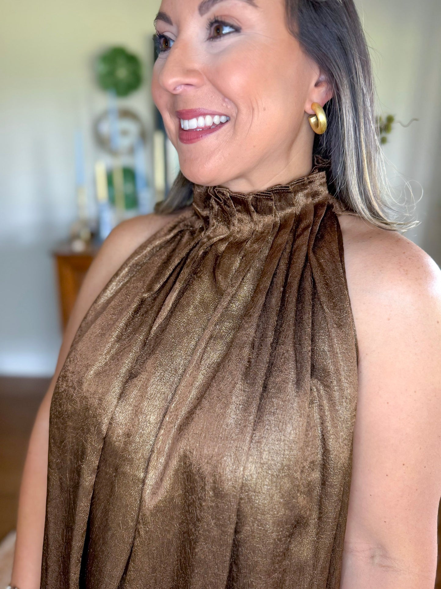 Astoria Shimmer Midi Dress
