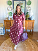 Burgundy & Blush Dot Set