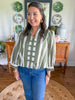 Olive Grove Stripe Blouse
