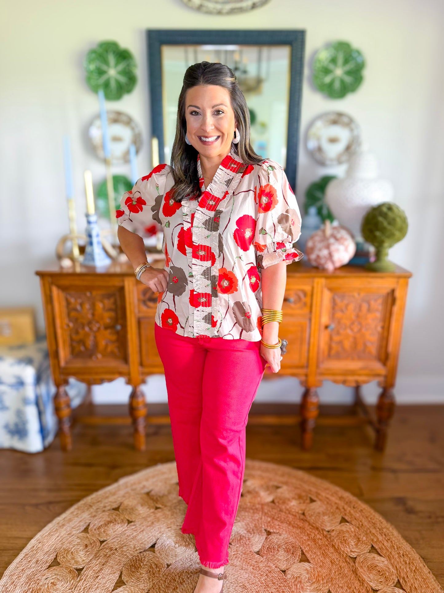 Poppy Ruffle Top