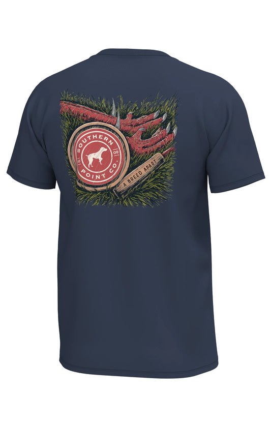 Southern Point | Pot Call Logo T-Shirt in Deep Water