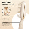 Teleties Detangler Hair Brush for Fine Hair in Tan