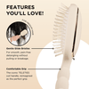 Teleties Detangler Hair Brush for Thick Hair in Tan