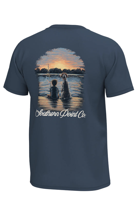 Southern Point | Youth Boy & His Dog in Deep Water