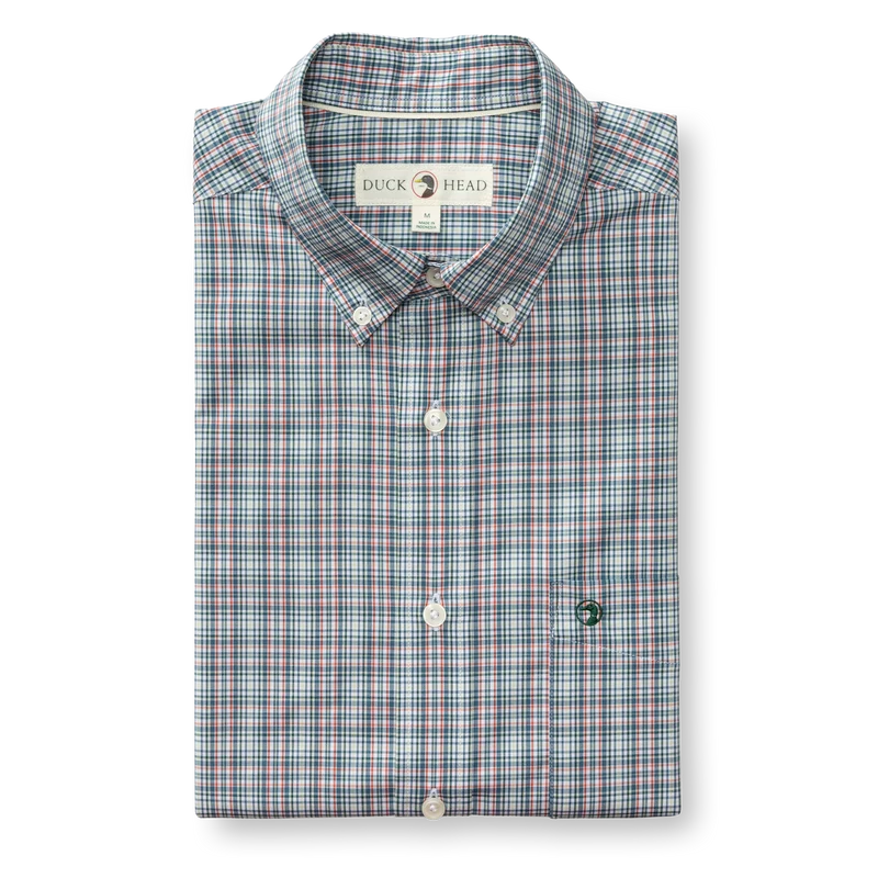 Duck Head | LS Performance Poplin Sport Shirt in Wintstead Plaid