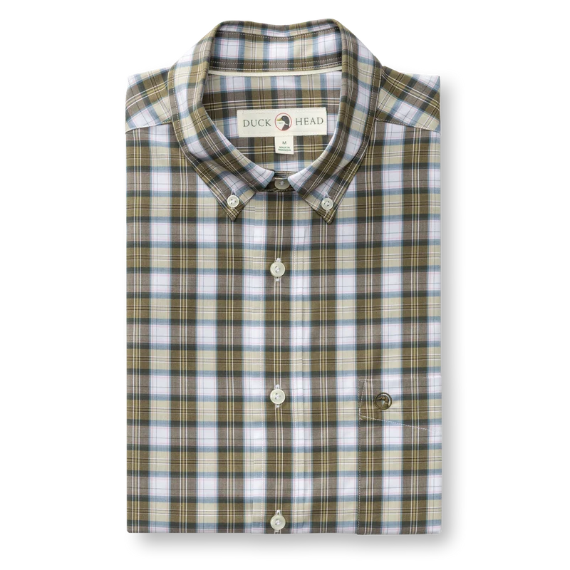 Duck Head | LS Performance Poplin Sport Shirt in Aldridge Plaid