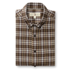 Duck Head | LS Cotton Flannel Sport Shirt in Crocodile Brown