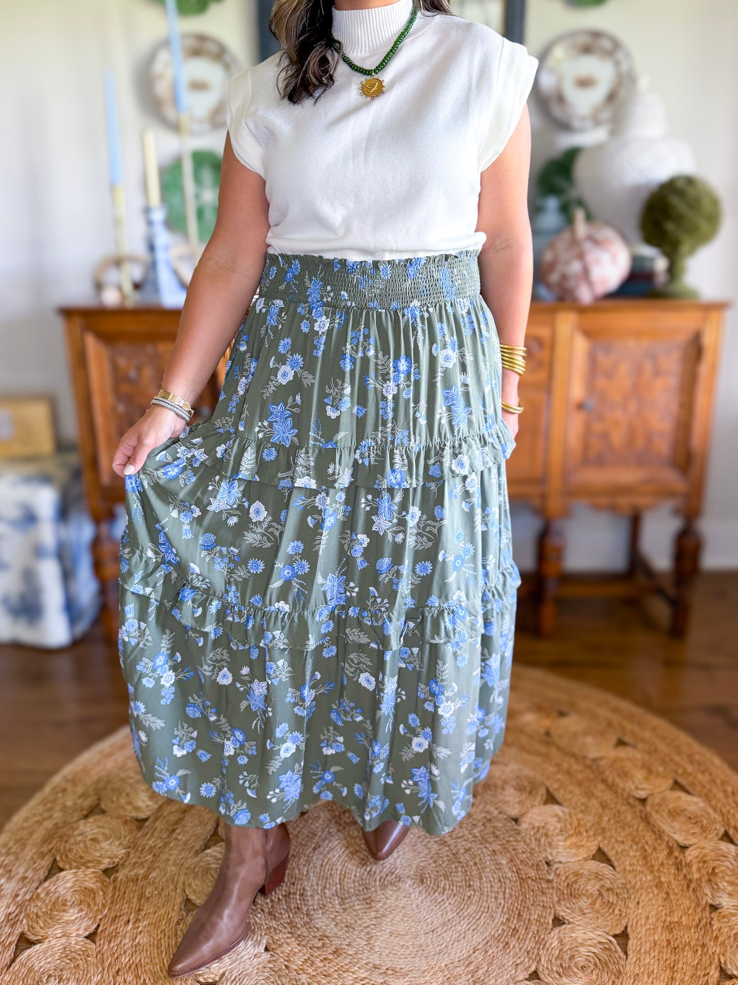 Mary Square | Valentina Skirt in Mistflower