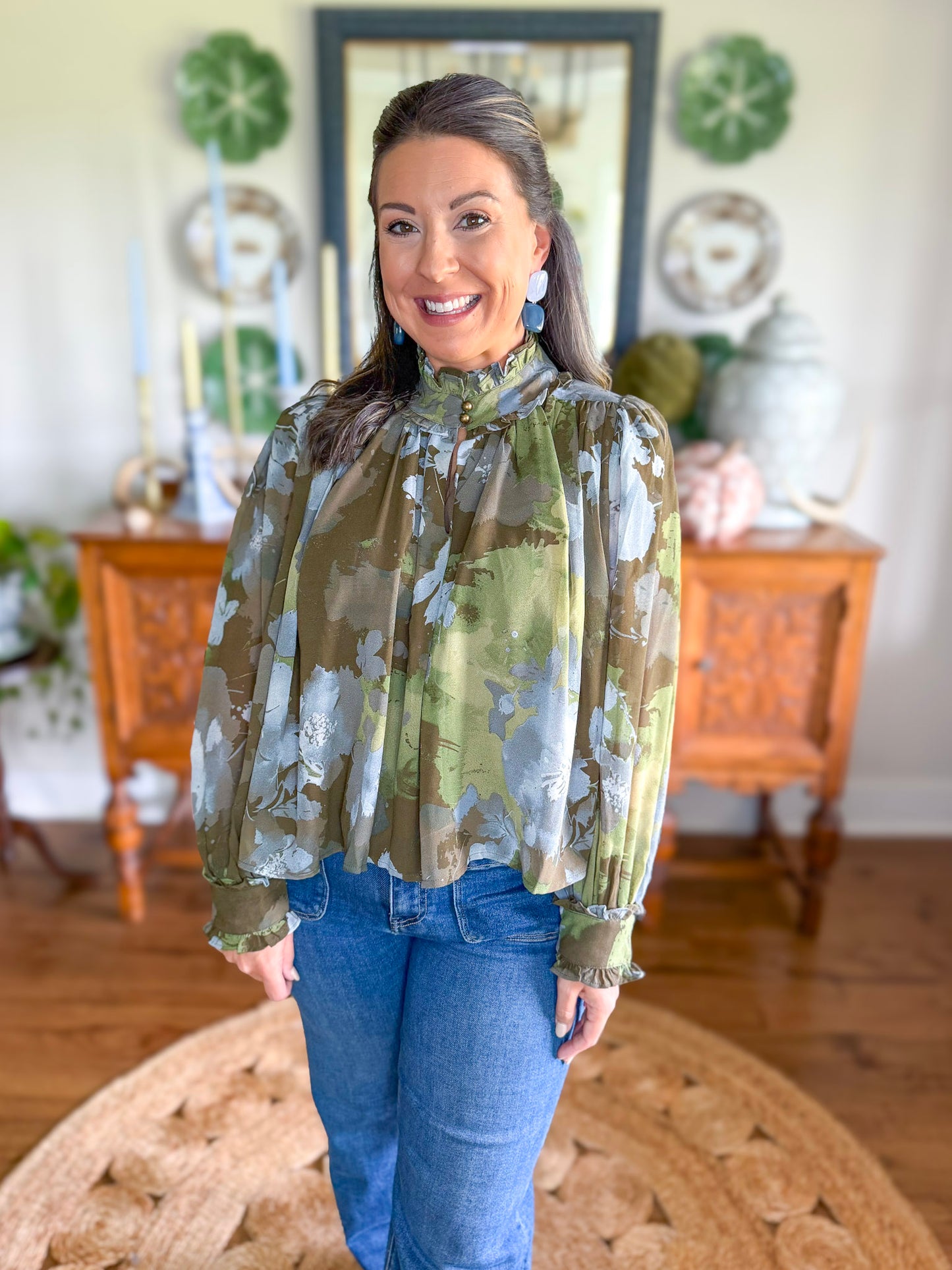 Blue Fern Blouse