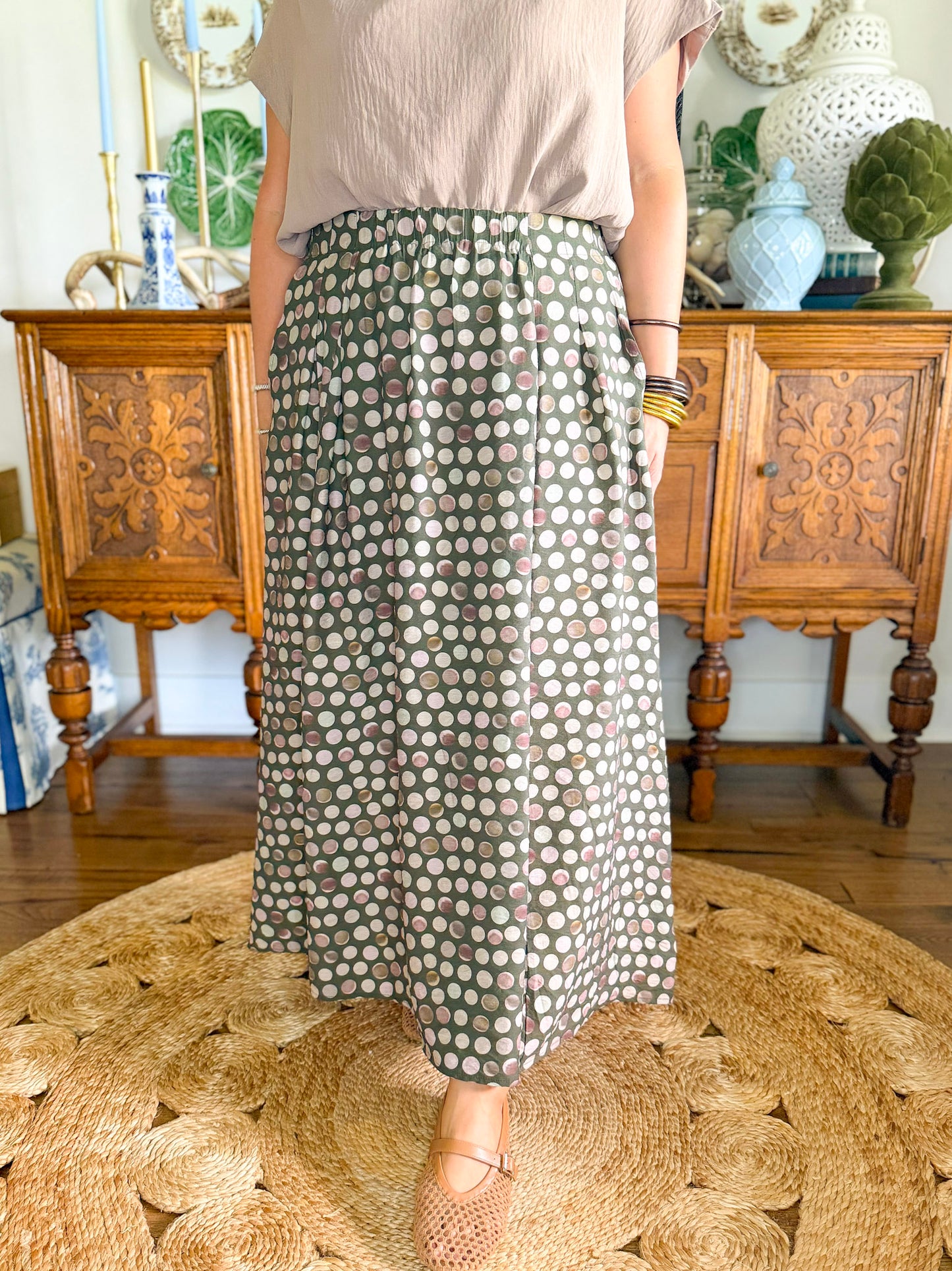 The Hampton Dot Skirt