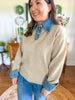 Karlie | Denim Collar Novelty Sweater