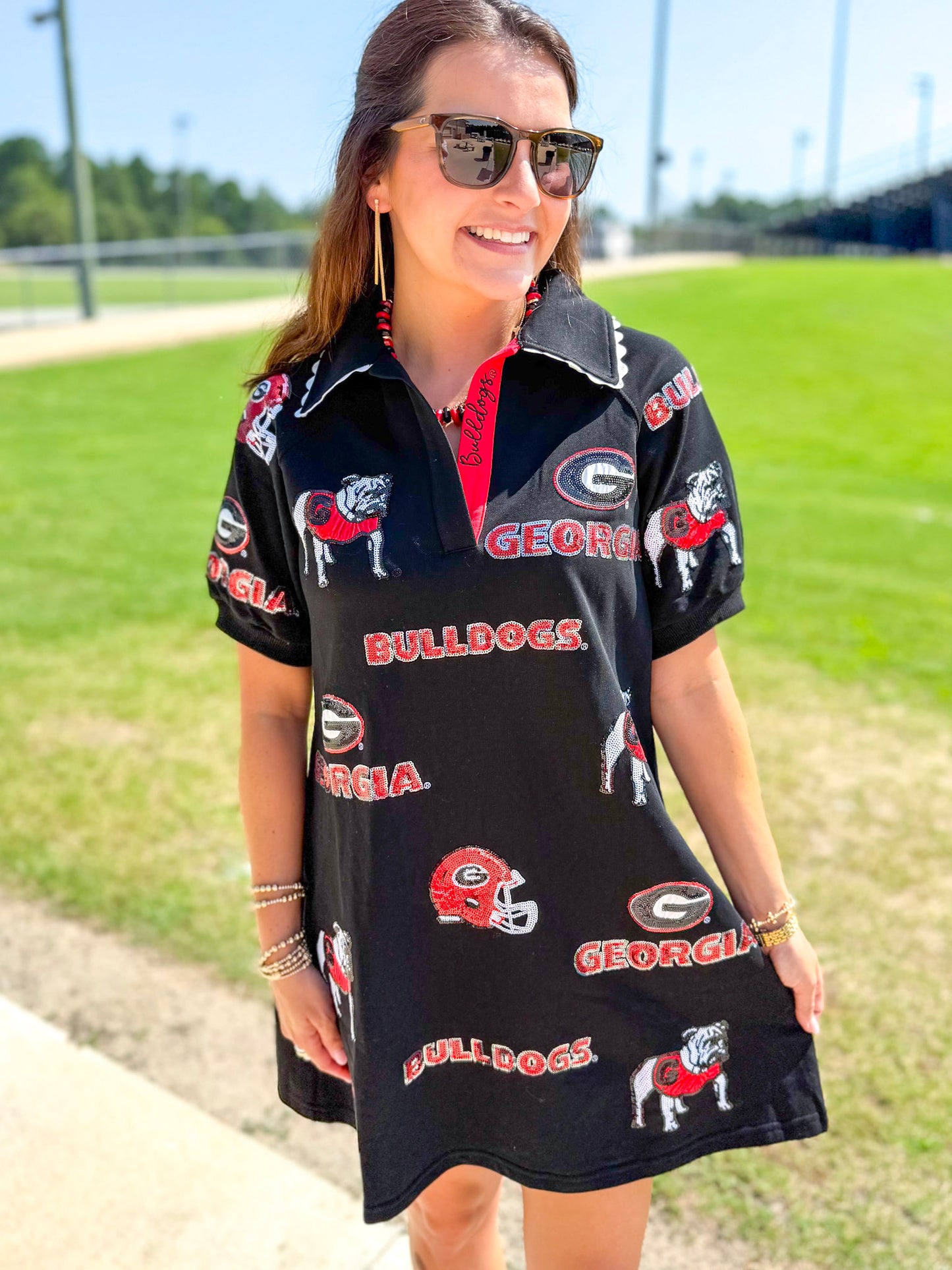 Brianna Cannon | Georgia Logo Patch Dress