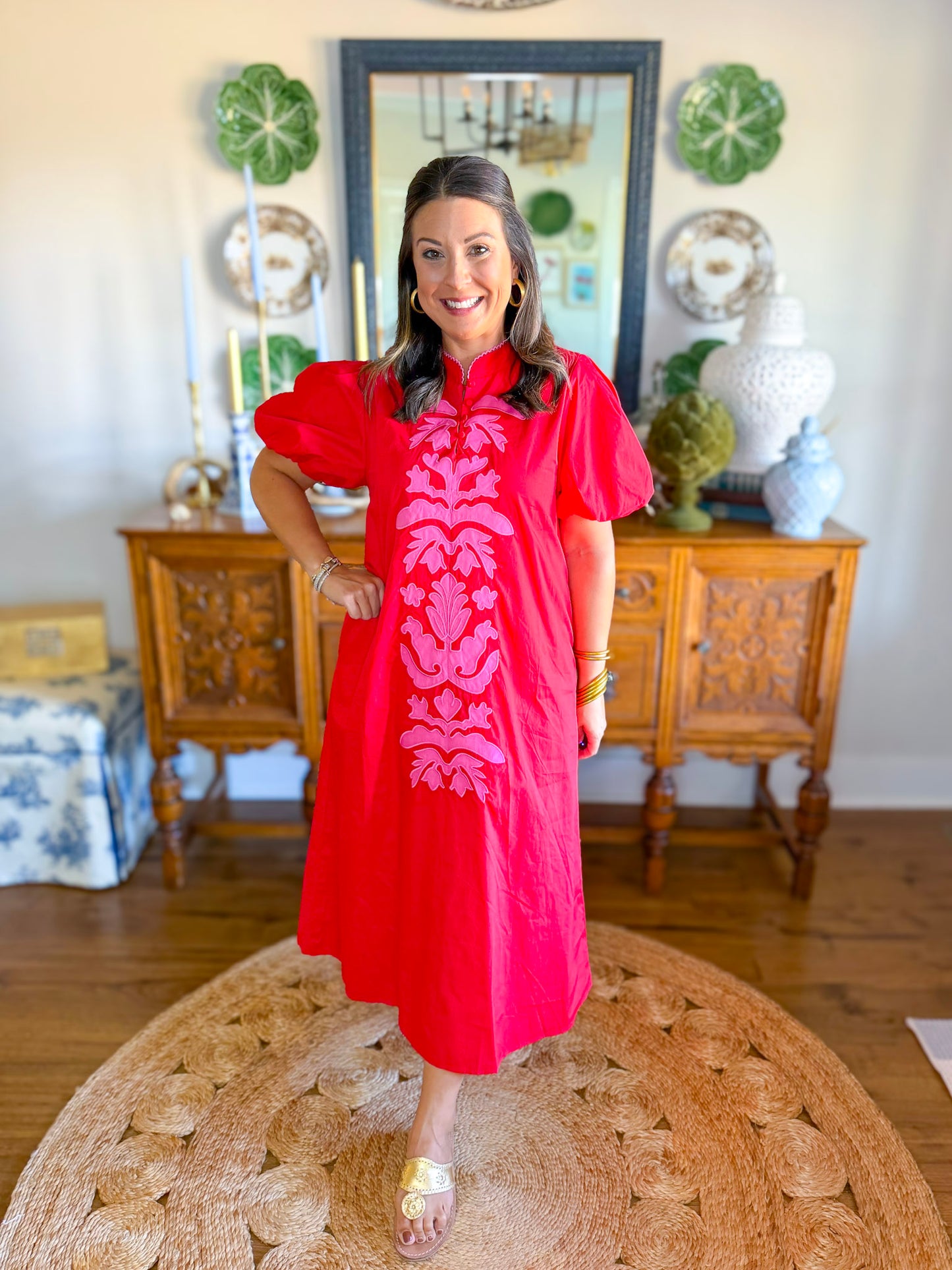 Pink Poppy Maxi Dress