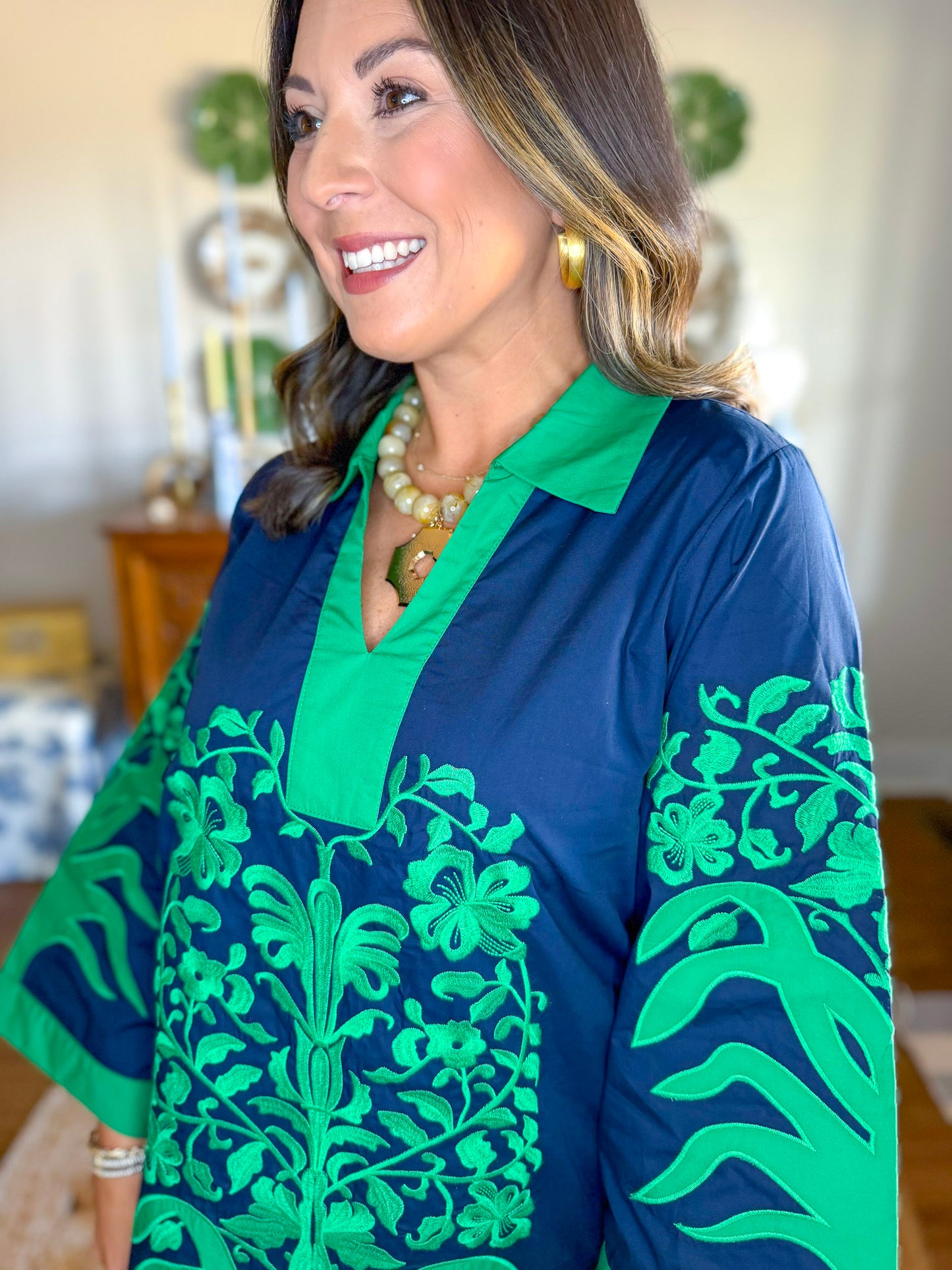 Navy & Ivy Dress