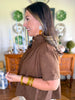 The Elise Blouse in Brown