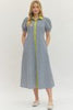 Uptown Charm Midi Dress