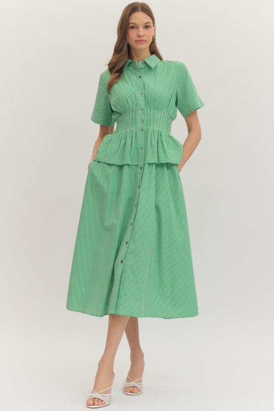Sweet Magnolia Gingham Dress
