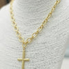 Gold Cross Chain Necklace