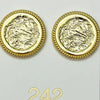 Chic Regal Stamp Gold Stud