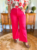Juliette Wide Leg Jeans in Scarlet