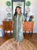 Olive Dot Shirt Dress
