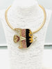 Happy Fish Necklace in Brown/Tan
