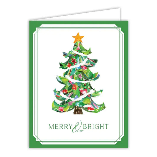 Merry & Bright Christmas Tree Greeting Card