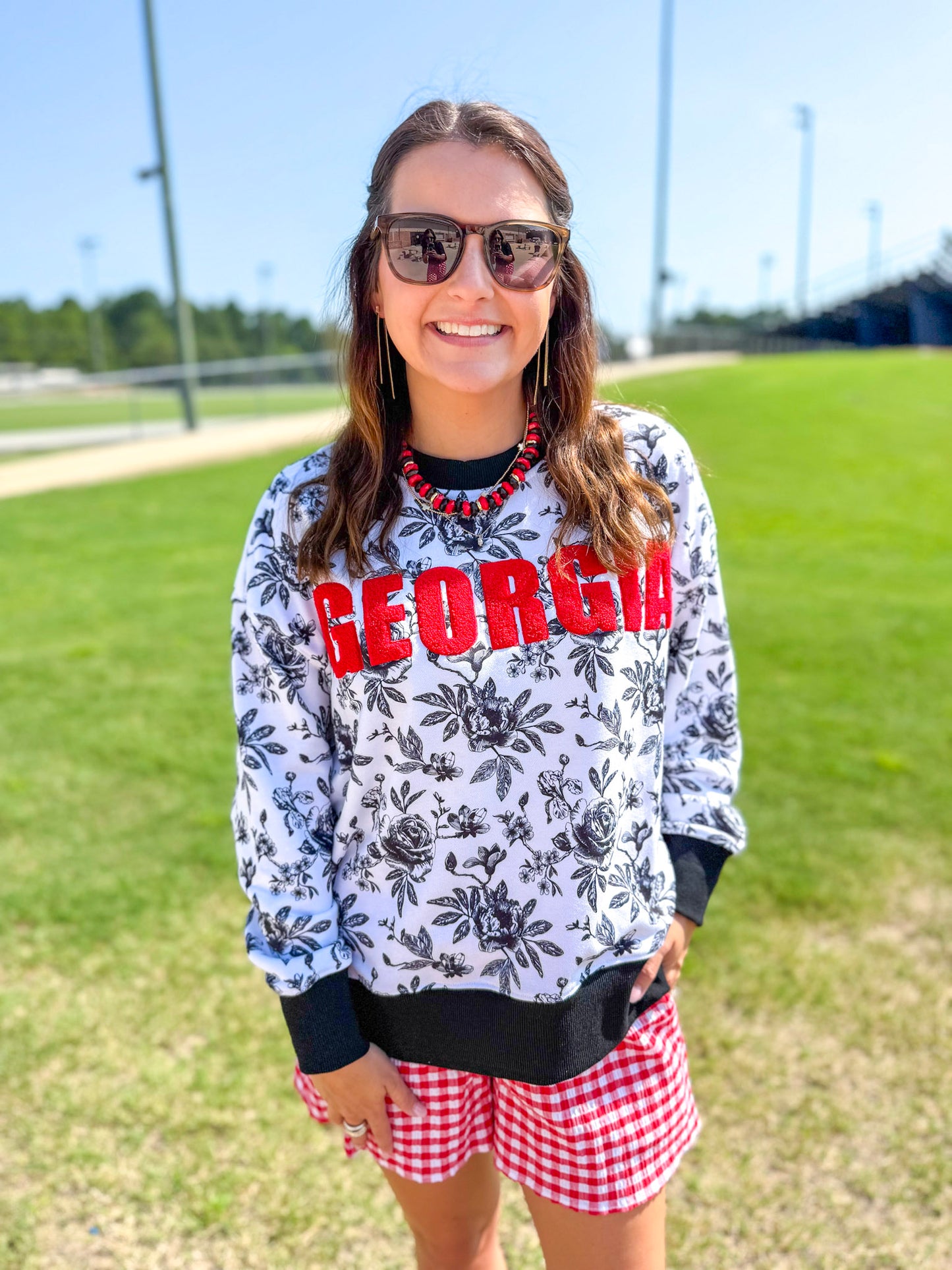 Brianna Cannon | Georgia Floral Toile Sweatshirt
