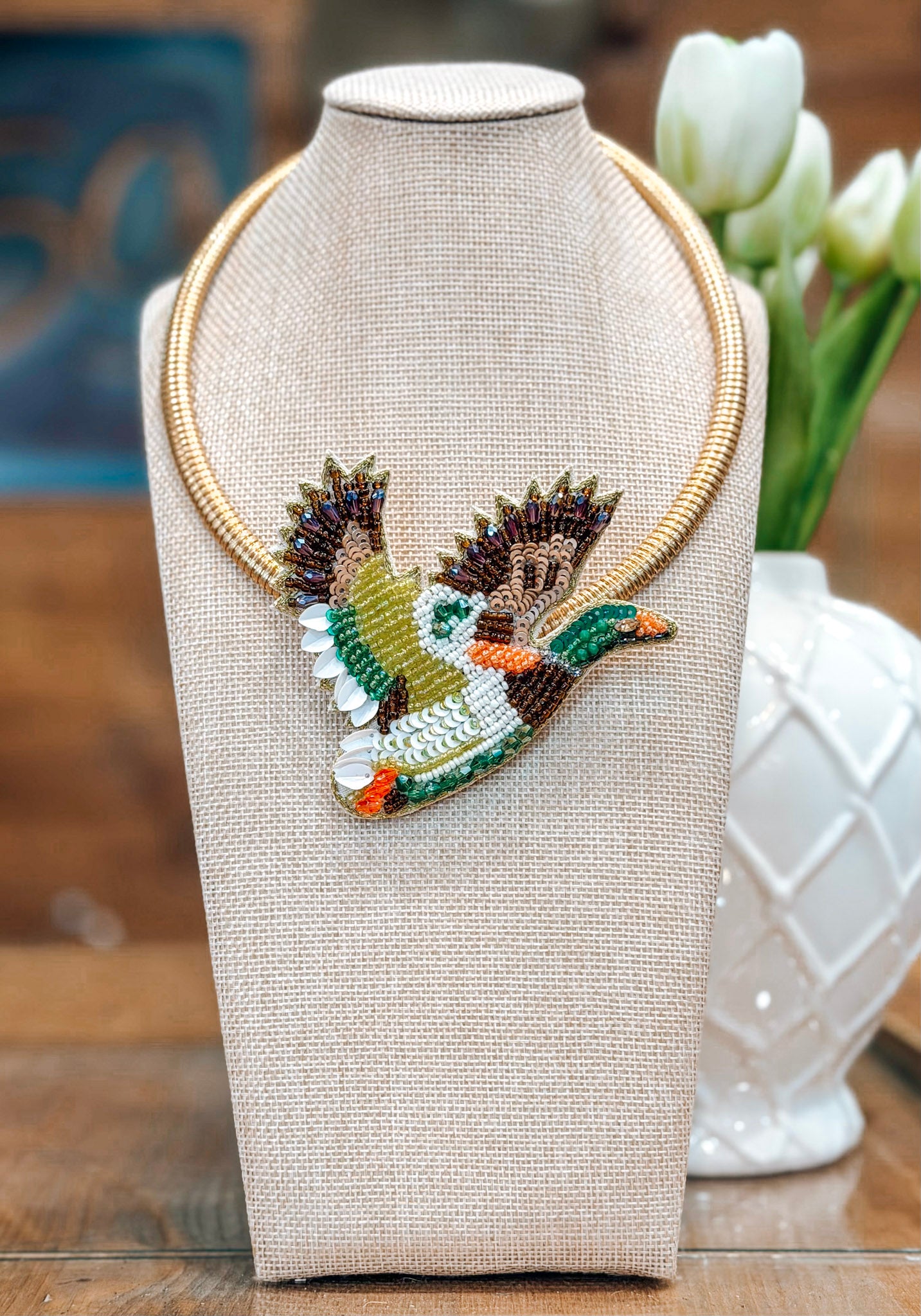 Mallard Pendant Necklace