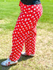 Prep Rally Dot Pants in Red