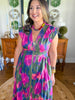 Painted Garden Midi Dress