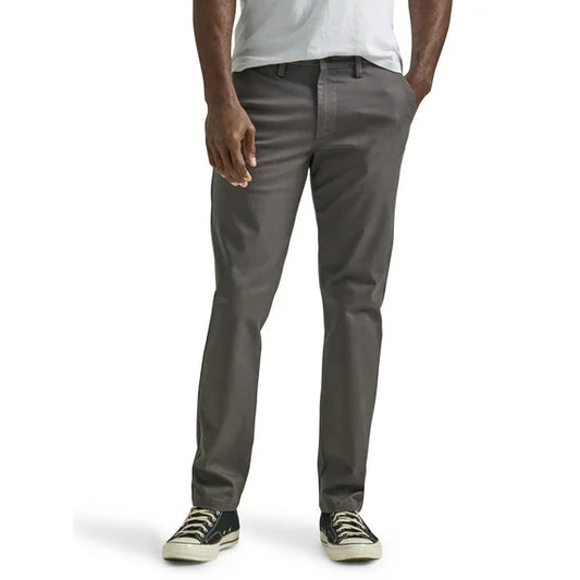 Lee | Legendary Flat Front Slim Straight Pant in Charcoal