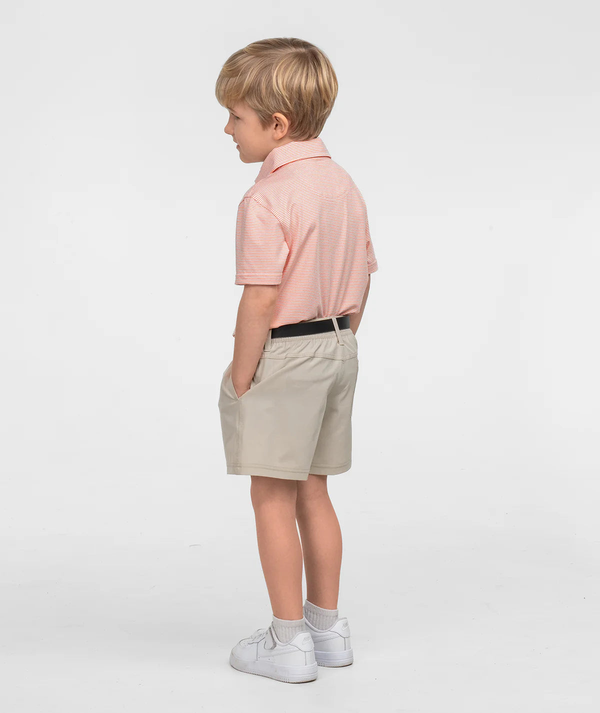 Southern Shirt Company | Youth Boys Heather Madison Polo in Flamingo