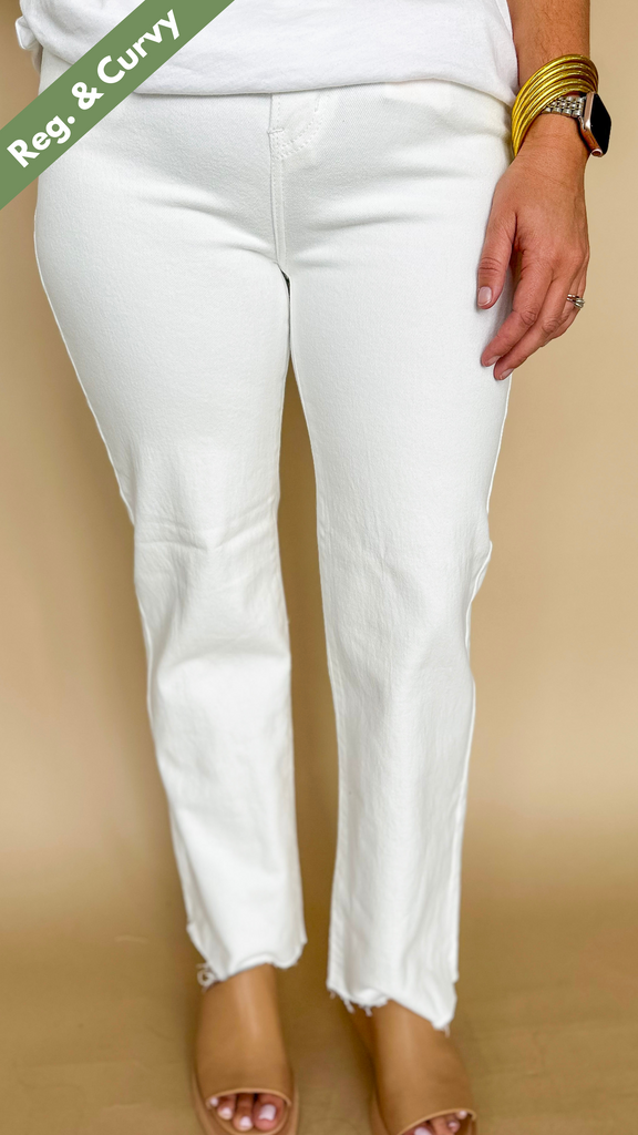 The Haley Jeans in White
