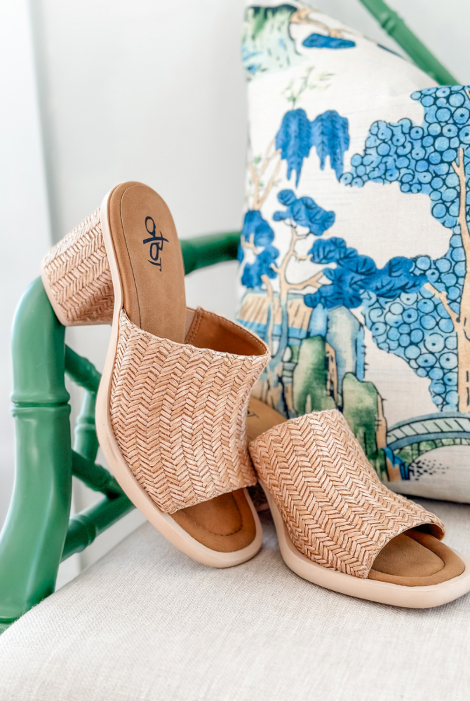 OTBT Bravura Raffia Heeled Sandal