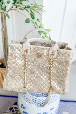Melissa Tote Bag in Champagne Pop