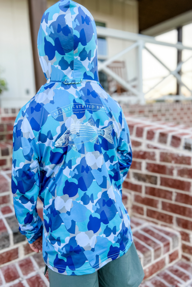 Prodoh Pro Performance Hoodie T-Shirt in Blue Camo