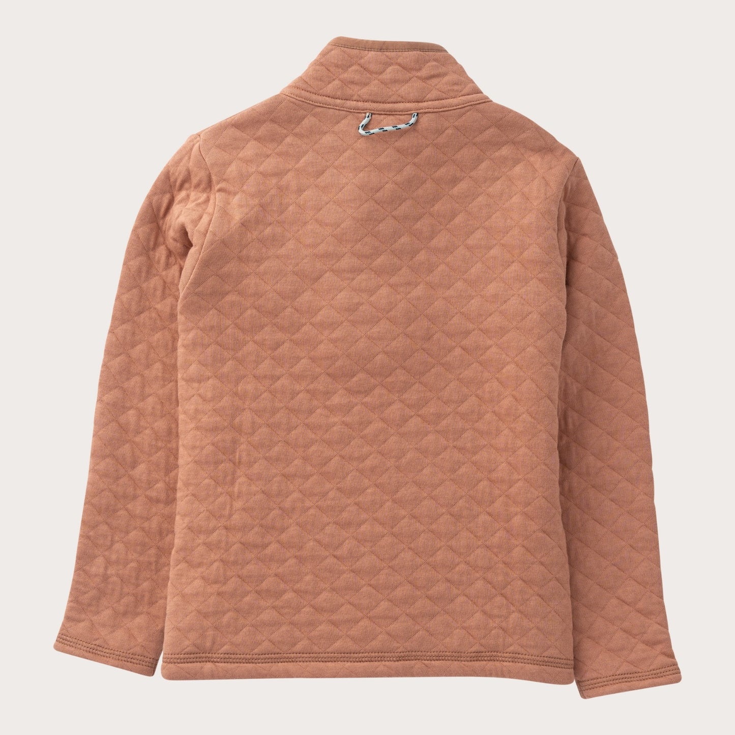 Prodoh | Boys' Quilted Zip Pullover in Mocha Mousse