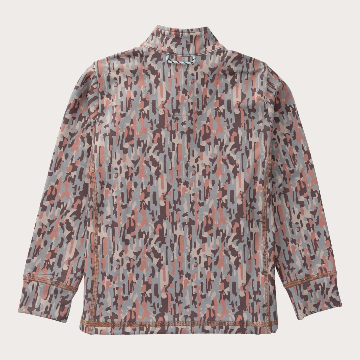 Prodoh | Boys' Quilted Zip Pullover in Neutral Camo